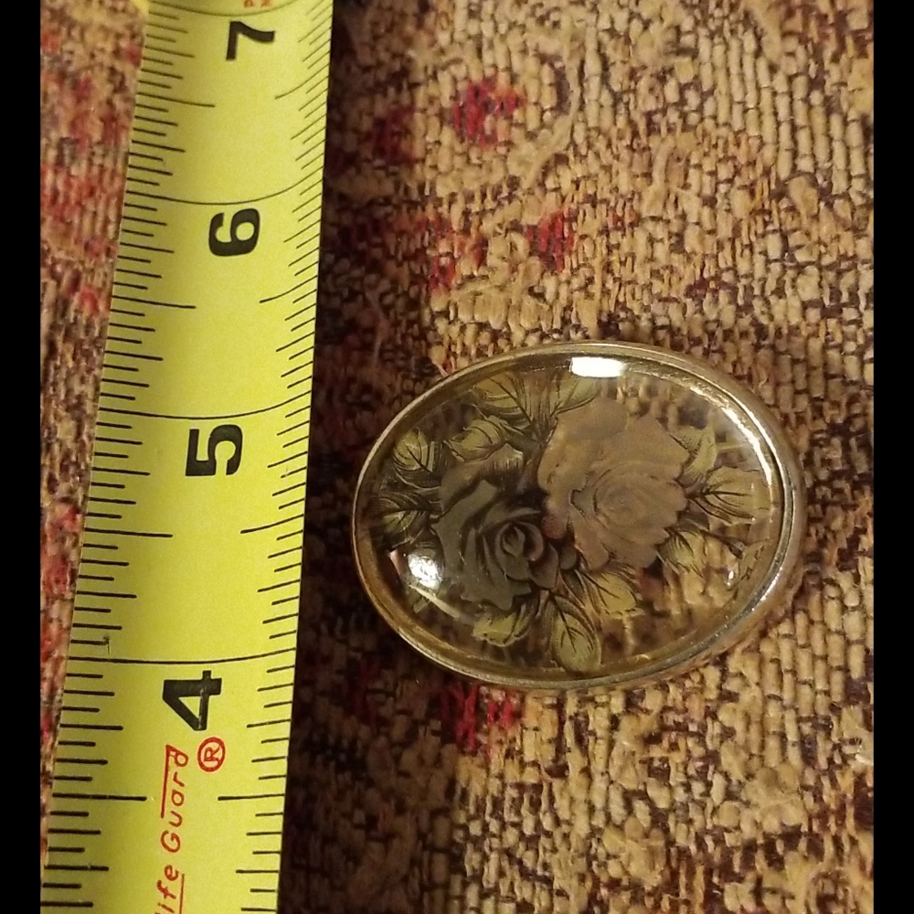 Etched Roses Brooch - Picture 16 of 16